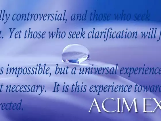 Introduction to A Course In Miracles