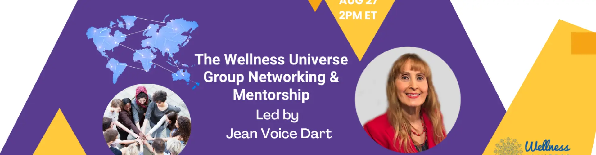 WU Group Networking und Mentoring mit Jean Voice Dart - Online Class by The Wellness Universe
